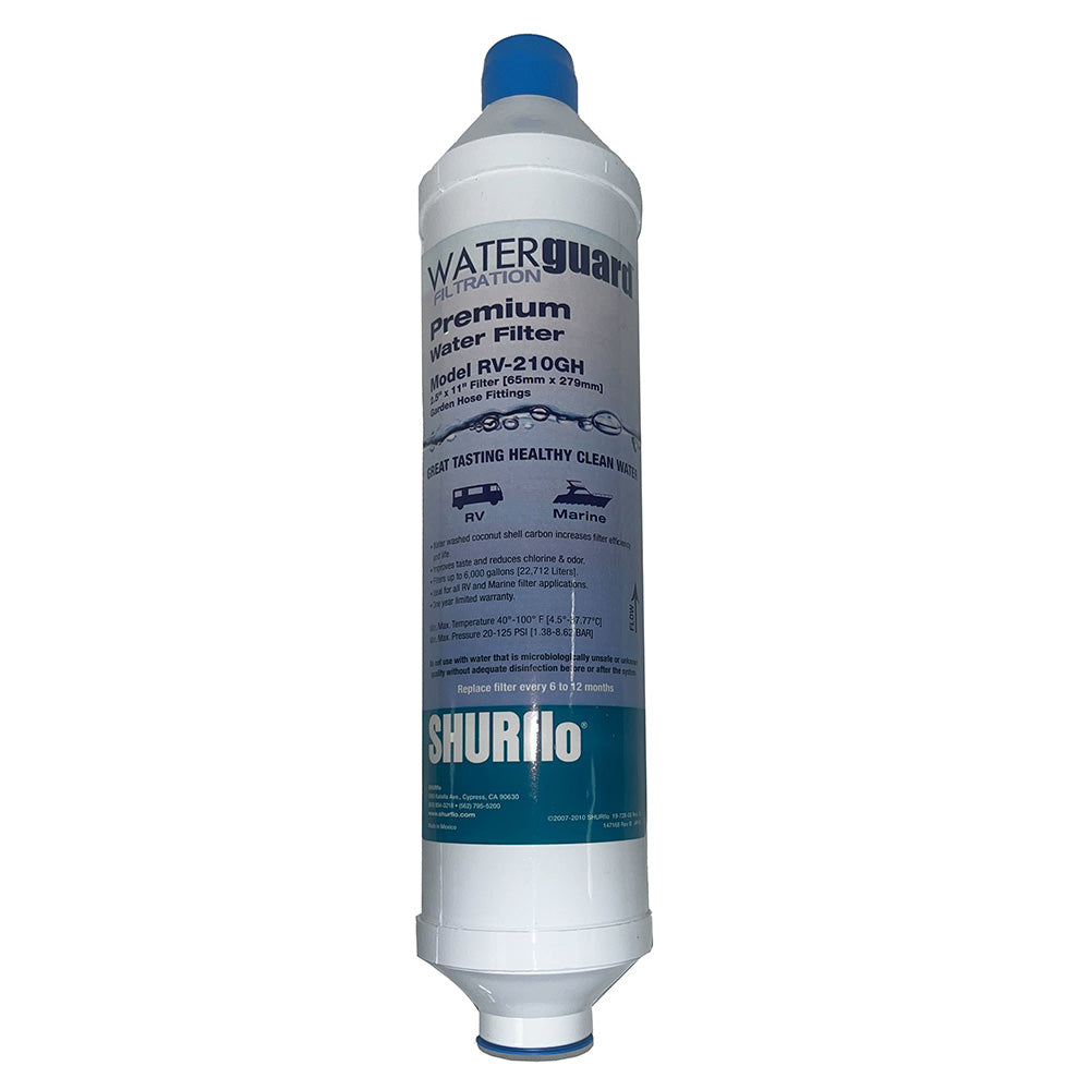 Shurflo by Pentair City Water Entry In-Line Filter with Garden Hose Ends