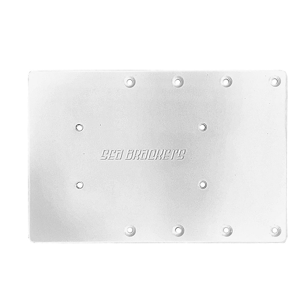 Sea Brackets 12" Straight Trolling Motor Plate for Garmin Force® Kraken