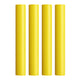 Pacer Battery Cable Heat Shrink Tubing - 3/4" x 12" - Yellow (4-Pieces)