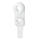 Pacer 8" Cable Tie with Mounting Ring - Natural Color - 50lb Tensile Strength - 2" Bundle Diameter - 100 Piece Bag