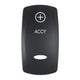 Pacer Actuator - 'ACCY' for V Series Contura Switches - Black - Laser Etched (Top/Bottom Light)