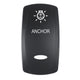 Pacer Actuator - 'ANCHOR' for V Series Contura Switches - Black - Laser Etched (Top/Bottom Light)