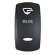 Pacer Actuator - 'BILGE' for V Series Contura Switches - Black - Laser Etched (Top/Bottom Light)