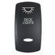 Pacer Actuator - 'DECK LIGHTS' for V Series Contura Switches - Black - Laser Etched (Top/Bottom Light)