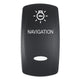 Pacer Actuator - 'NAVIGATION' for V Series Contura Switches - Black - Laser Etched (Top/Bottom Light)