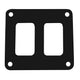Pacer Switch Panel - 2 Switch & 1 Row - 3" x 2.75" - Black Powder Coated Aluminum