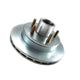 Load Rite Rotor Complete Kit Vented 9.75" Integral, No Grease 5 Stud Dacromet Finish Knott