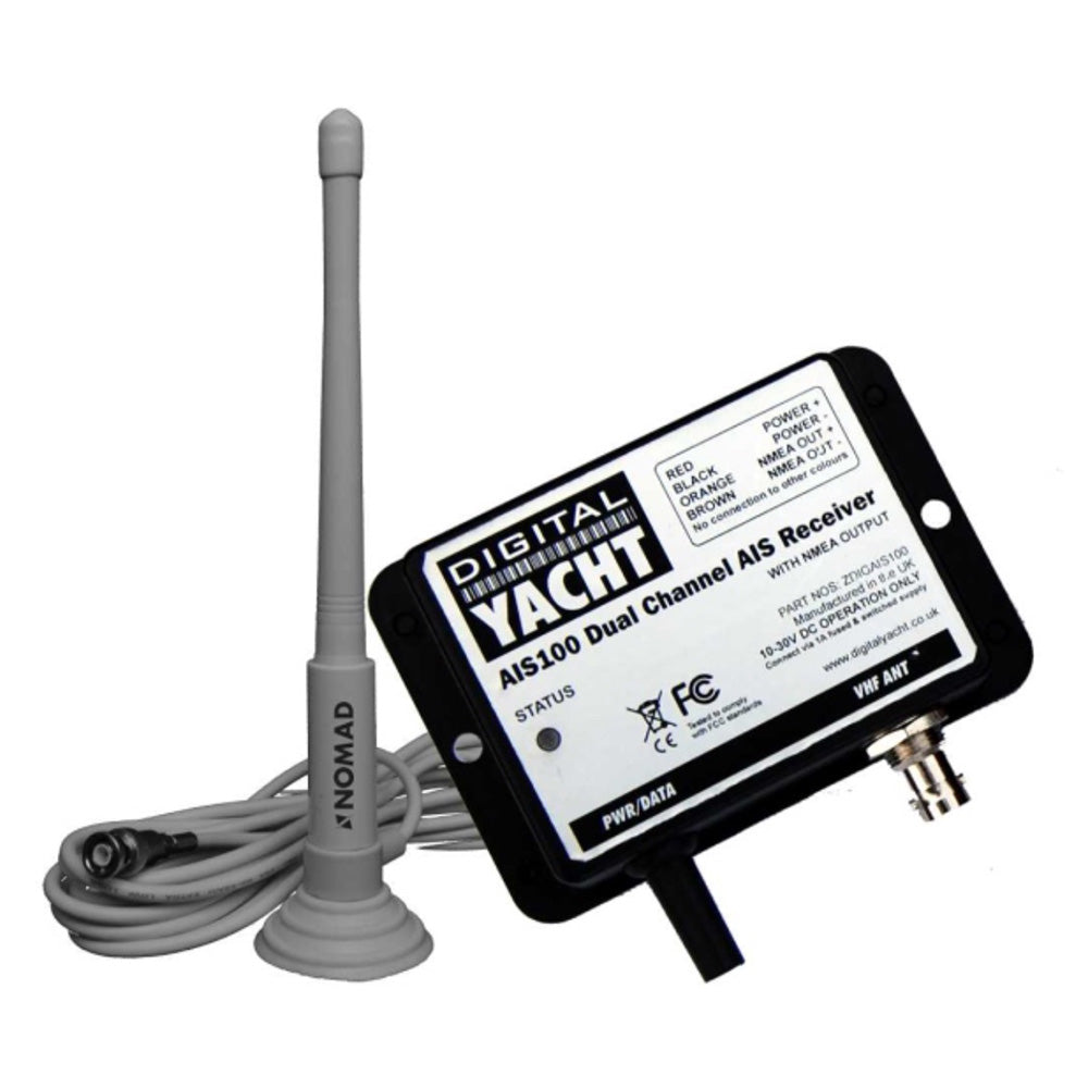 Digital Yacht AIS100 AIS USB Receiver with QMax Portable Antenna