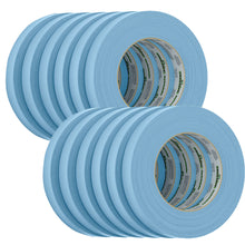 FrogTape CP 250 Medium-High Adhesion Masking Tape - 18MM x 55M x 12-Pack - Light Blue - Rated for 250°F