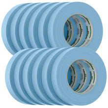 FrogTape CP 250 Medium-High Adhesion Masking Tape - 24MM x 55M x 12-Pack - Light Blue - Rated for 250°F