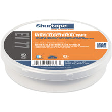 Shurtape EV 077B Professional Grade Black Electrical Tape for Insulating & Splicing - 3/4" x 66' - 10-Pack