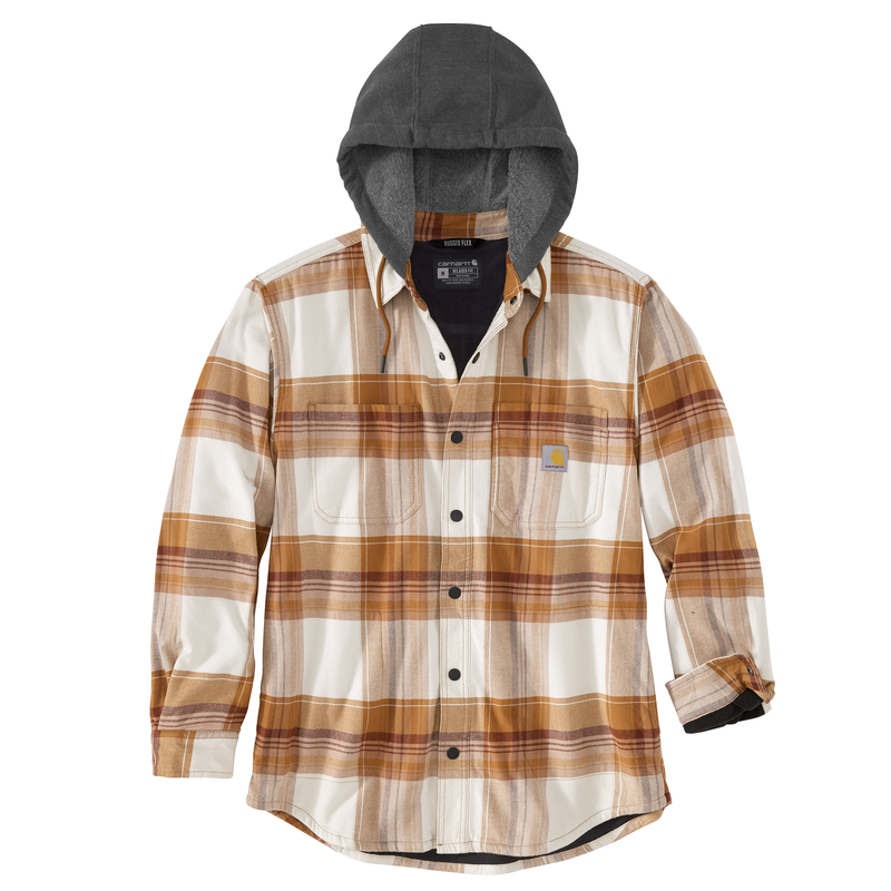 Carhartt Rugged Flex Relaxed Fit Flannel Lined Hooded Shirt