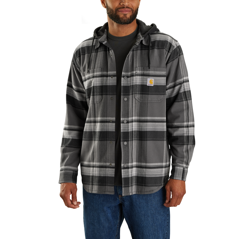 Carhartt Rugged Flex Relaxed Fit Flannel Lined Hooded Shirt