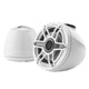 JL Audio M6 VeX™ Series 6.5" Enclosed Coaxial Speakers with White Sports Grilles - M6-650VEX-Gw-S-GwGw