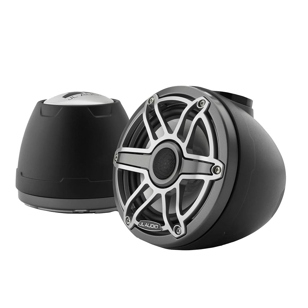 JL Audio M6 VeX™ Series 6.5" Enclosed Coaxial Speakers with Titanium Sports Grilles - M6-650VEX-Mb-S-GmTi