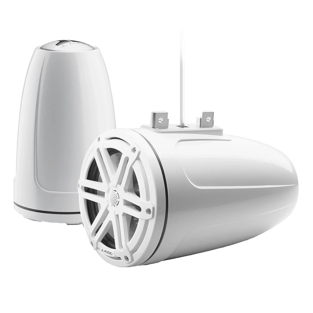 JL Audio M3 Series 7.7" Enclosed Tower Coaxial System with Gloss White Sport Grille - M3-770ETXv3-Gw-S-Gw