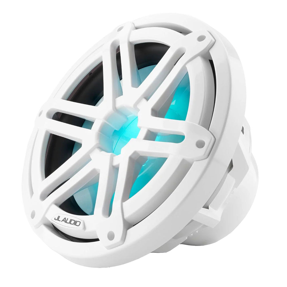 JL Audio M3 10" Marine Subwoofer with Gloss White Sport Grille & RGB LED Lighting - M3-10IB-S-Gw-i-4