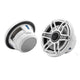 JL Audio M6 Series 7.7" Marine Coaxial Speakers with Gloss White Sport Grille - M6-770X-S-GwGw