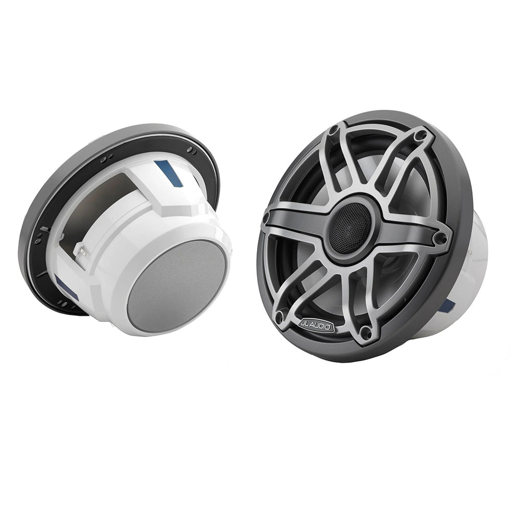 JL Audio M6 Series 7.7" Marine Coaxial Speakers with Titanium Sport Grille - M6-770X-S-GmTi