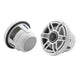 JL Audio M6 Series 8.8" Marine Coaxial Speakers w/Gloss White Sport Grille - M6-880X-S-GWGW