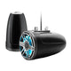 JL Audio M6 Series 7.7" Enclosed Tower Coaxial System with Titanium Sport Grille & Transflective™ LED Lighting - M6-770ETXv3-Sb-S-GmTi-i