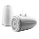 JL Audio M6 Series 8.8" Enclosed Tower Coaxial System with Gloss White Classic Grille - M6-880ETXv3-Gw-C-3Gw