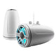 JL Audio M6 Series 8.8" Enclosed Tower Coaxial System with Gloss White Sport Grille & Transflective™ LED Lighting - M6-880ETXv3-Gw-S-GwGw-i