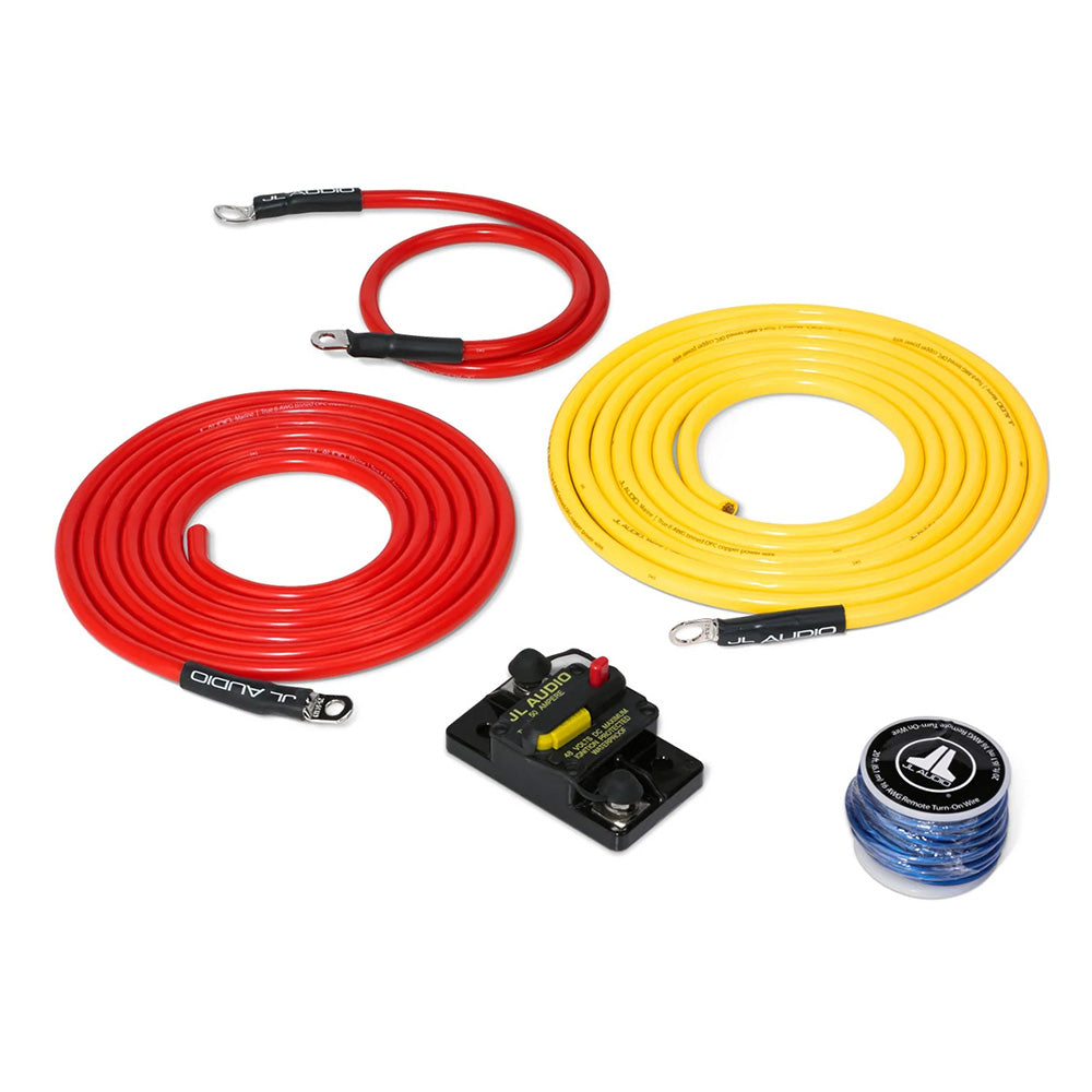 JL Audio Premium 6 AWG 12v Power Connection Kit for Single Amplifier Within 10' of Battery - XMD-PCS50A-1-L10