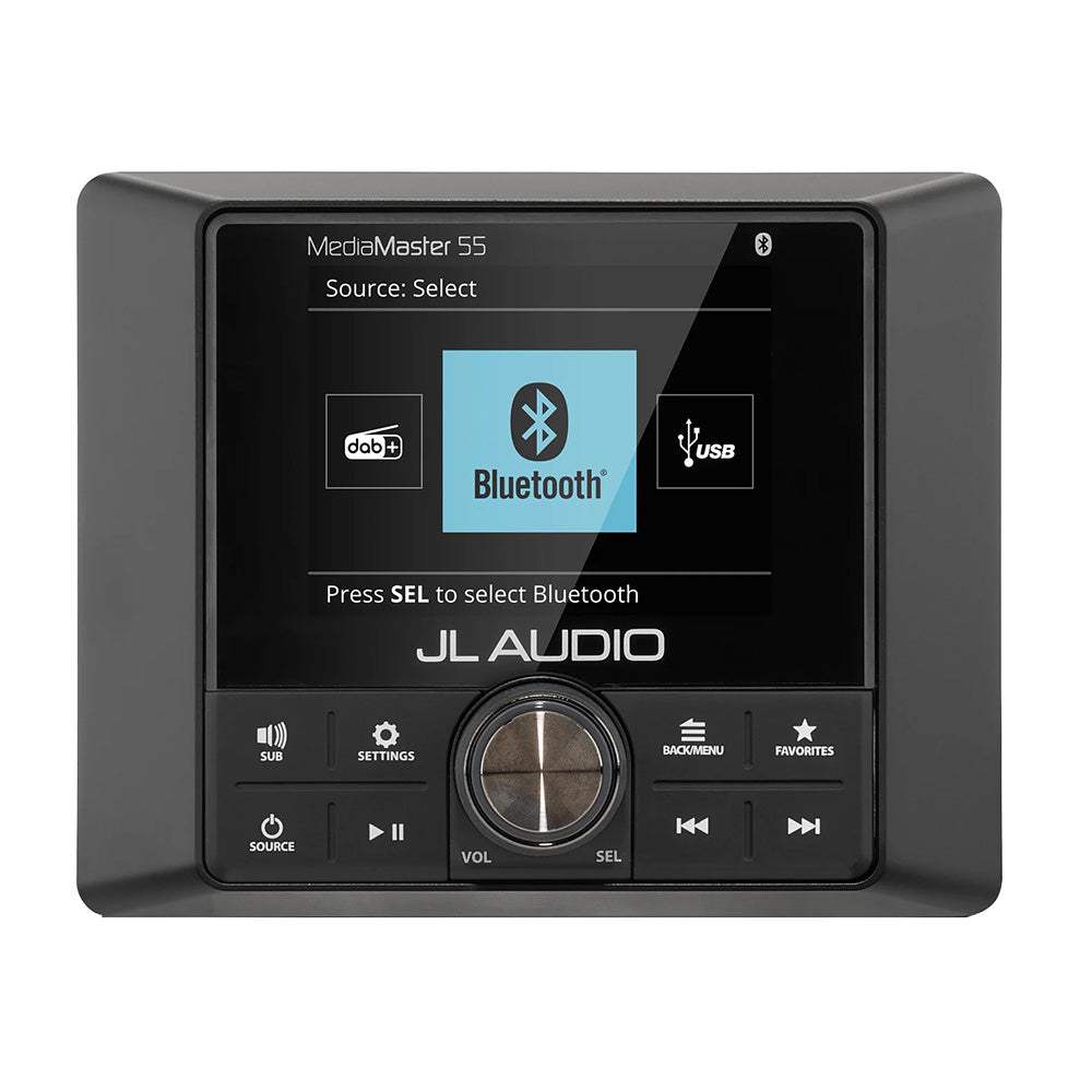 JL Audio MM55 Premium Compact Marine Source Unit with Full-Color LCD