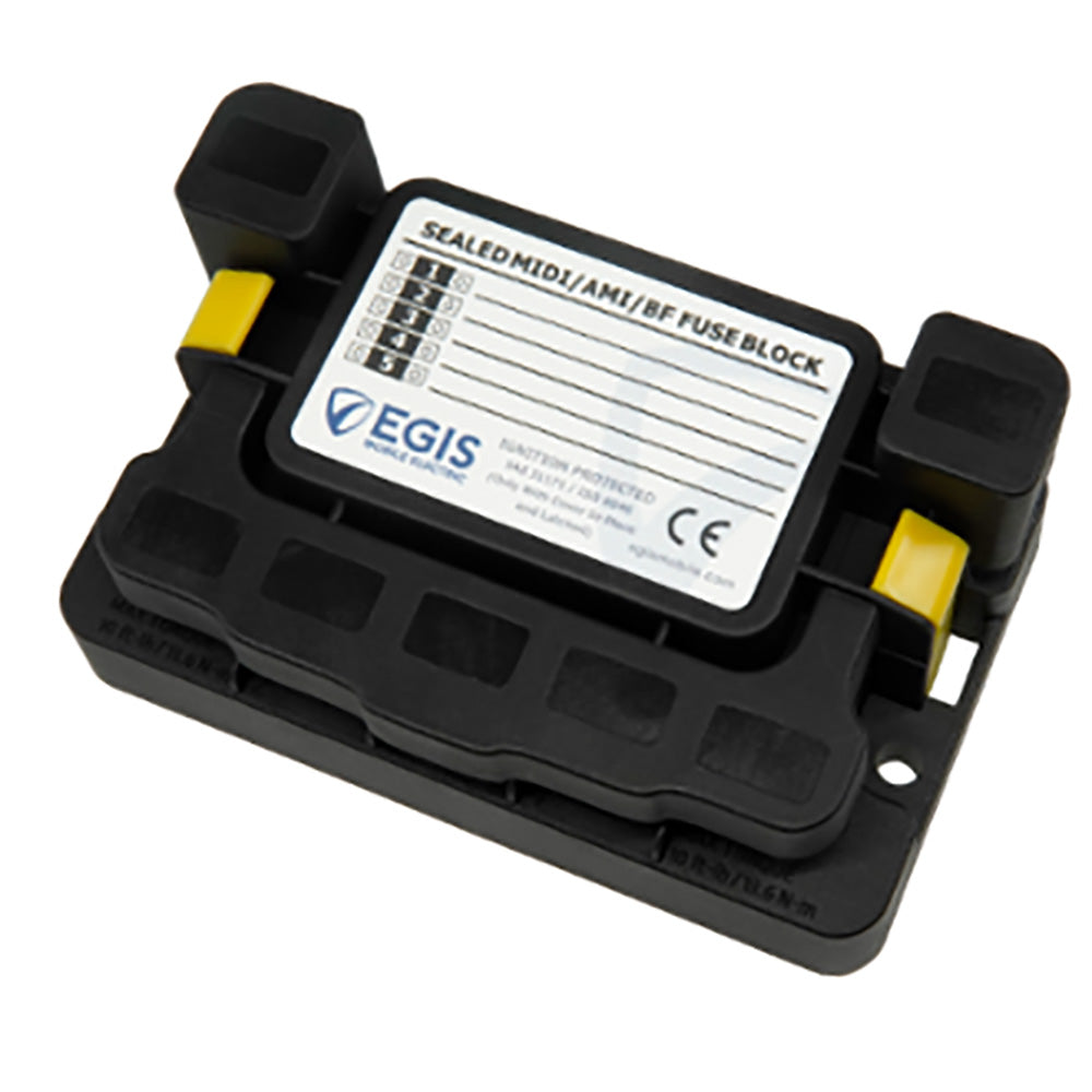 Egis MIDI 5x Fuse Block with Sealed Cover