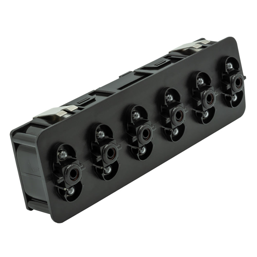 Maretron VMM6 Contura® Series Digital Switch Module, 6 Rocker - No Actuators with Right Switch 3-Position & Blue LEDs