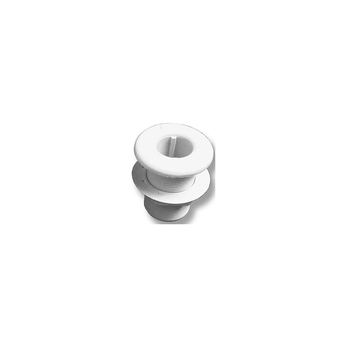 Forespar CF251 Marelon Full Threaded Mushroom Head Thru Hull with Nut, White 906020