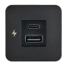 Scanstrut TILE USB-A/USB-C Interior Charging Socket - 12/24V - Black Bezel