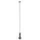 Seaview 36" Manually Folding Light Post with 316 Stainless Steel Base & LTBLED12C5 Navigation Light - White