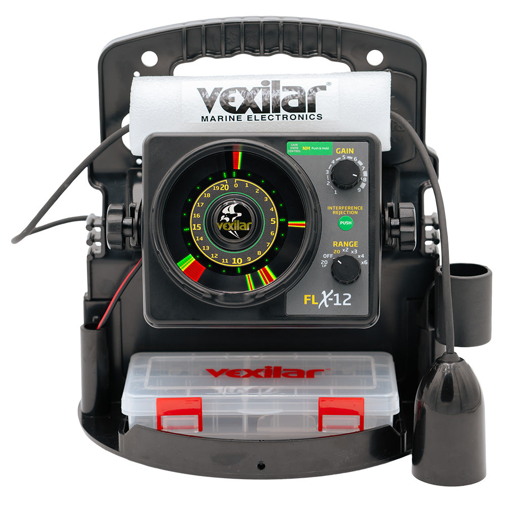 Vexilar FLX-12 Pro Pack II Fishing System with 12 Degree Ice Ducer