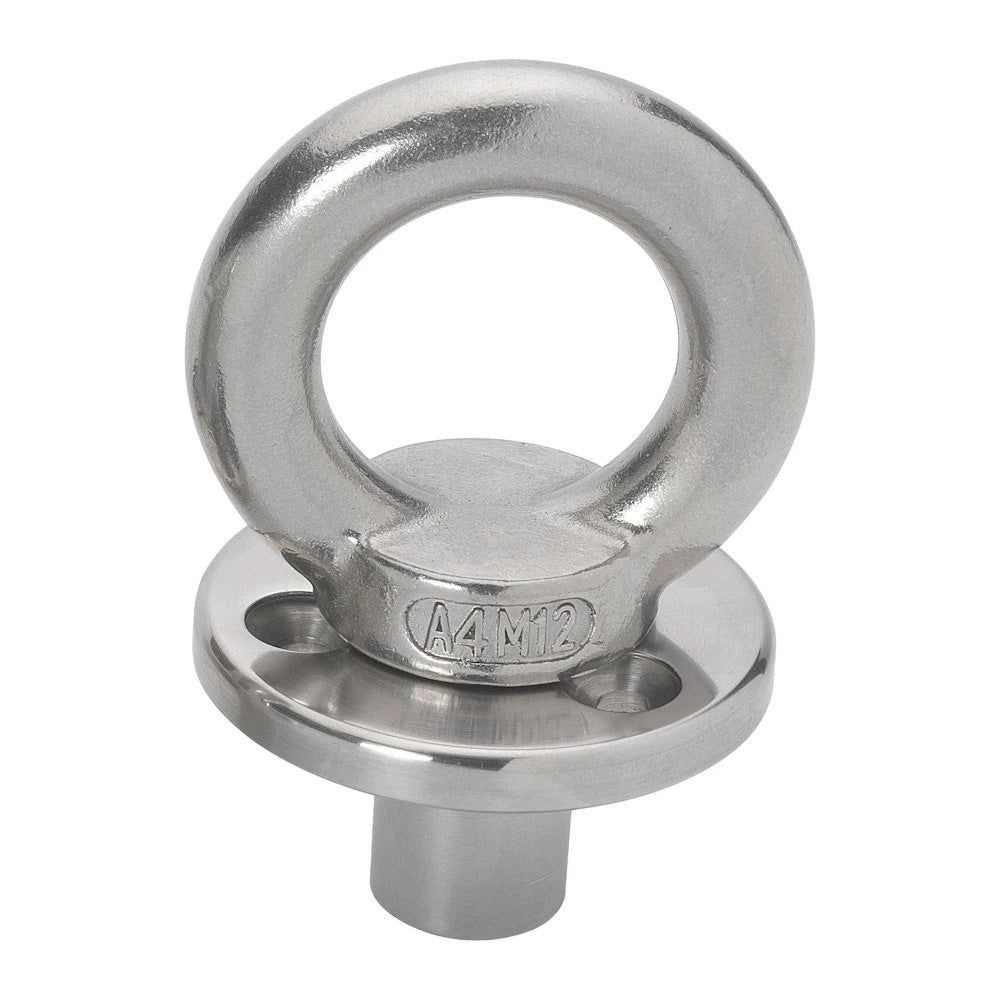 Barton Deck Plate with Fixing & Eye with Blanking Plug - M12 Eye