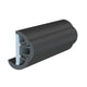 TACO SuproFlex Rub Rail Kit with Flex Vinyl Overlay Insert - 1-5/8"H x 7/8"W x 60'L - Black with Black Insert