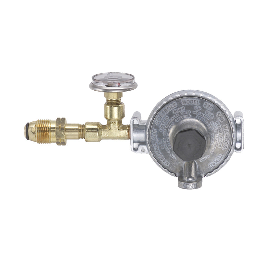 Trident Marine Single Stage Regulator with 300 PSI Gauge with Tank Mount