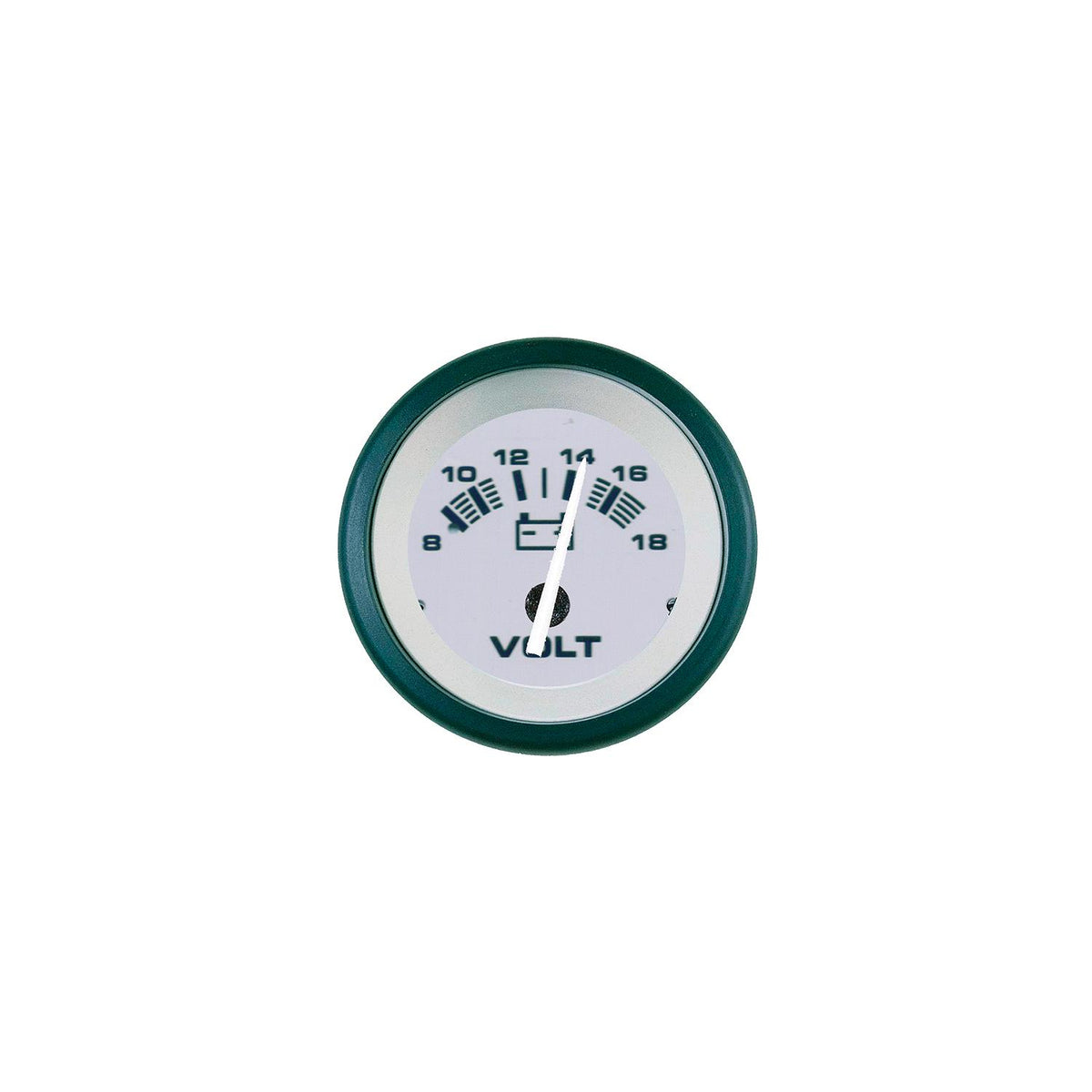 Sierra Driftwood Series 2" Black & Gray 8-18 VDC Dial Range Voltmeter Gauge