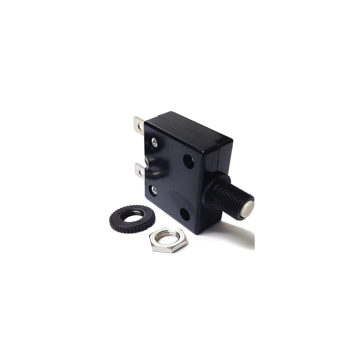 Sierra Push Button Circuit Breaker, 15 Amp, White