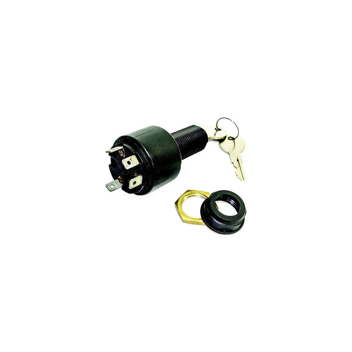 Sierra Conventional 4 Position 1 1/8" Polyester 4 Blade Terminal 12V 15 Amp Ignition Starter Switch