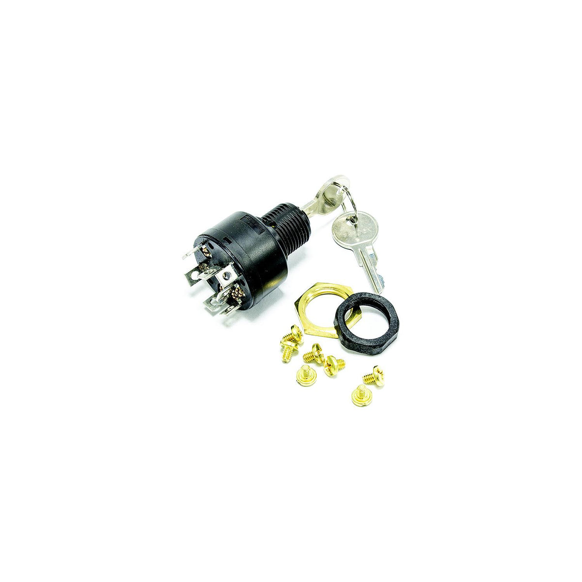 Sierra Magneto 4 Position 5/8" Polyester 7 Screw Terminal 12V 15 Amp Ignition Starter Switch MP41010