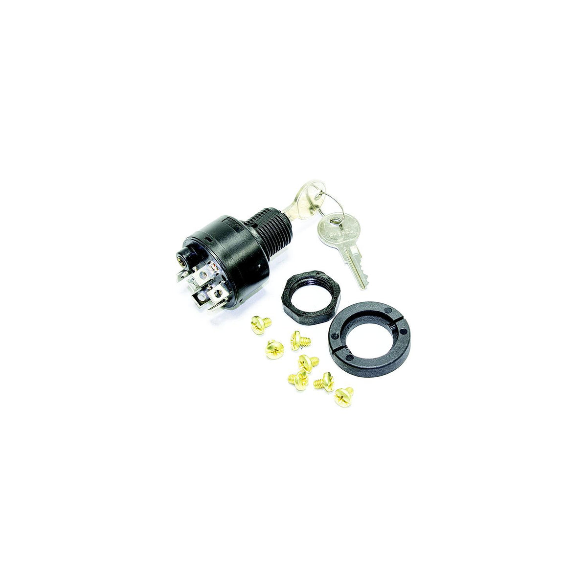 Sierra 4 Position 5/8" Polyester 6 Screw 1 Boss Terminal 12V 15 Amp Ignition Starter Switch