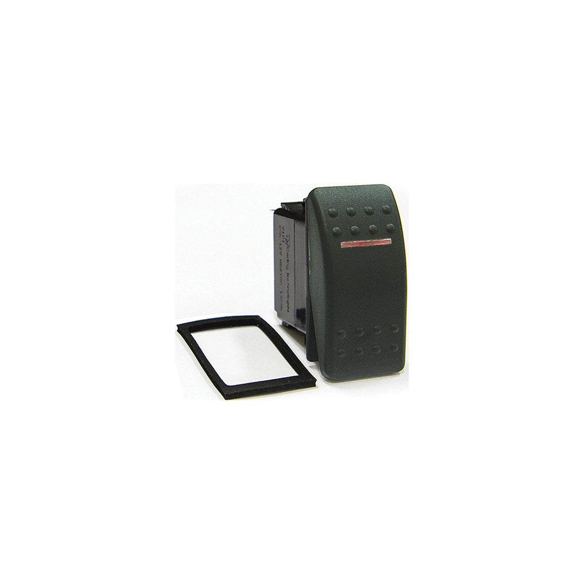 Sierra Contura Black Illuminated Waterproof DPDT 7 Blade Terminal (On)/Off/(On) Rocker Switch