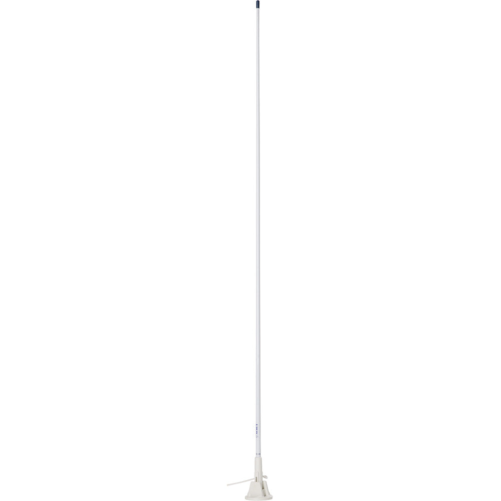 Scout 5' White VHF Antenna 3dB Lift & Lay Mount with 5M RG-58