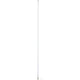 Scout 8' White VHF Antenna 6dB Stainless Steel Ferrule with 5M RG-58 Coax Includes PL-259 KS-42