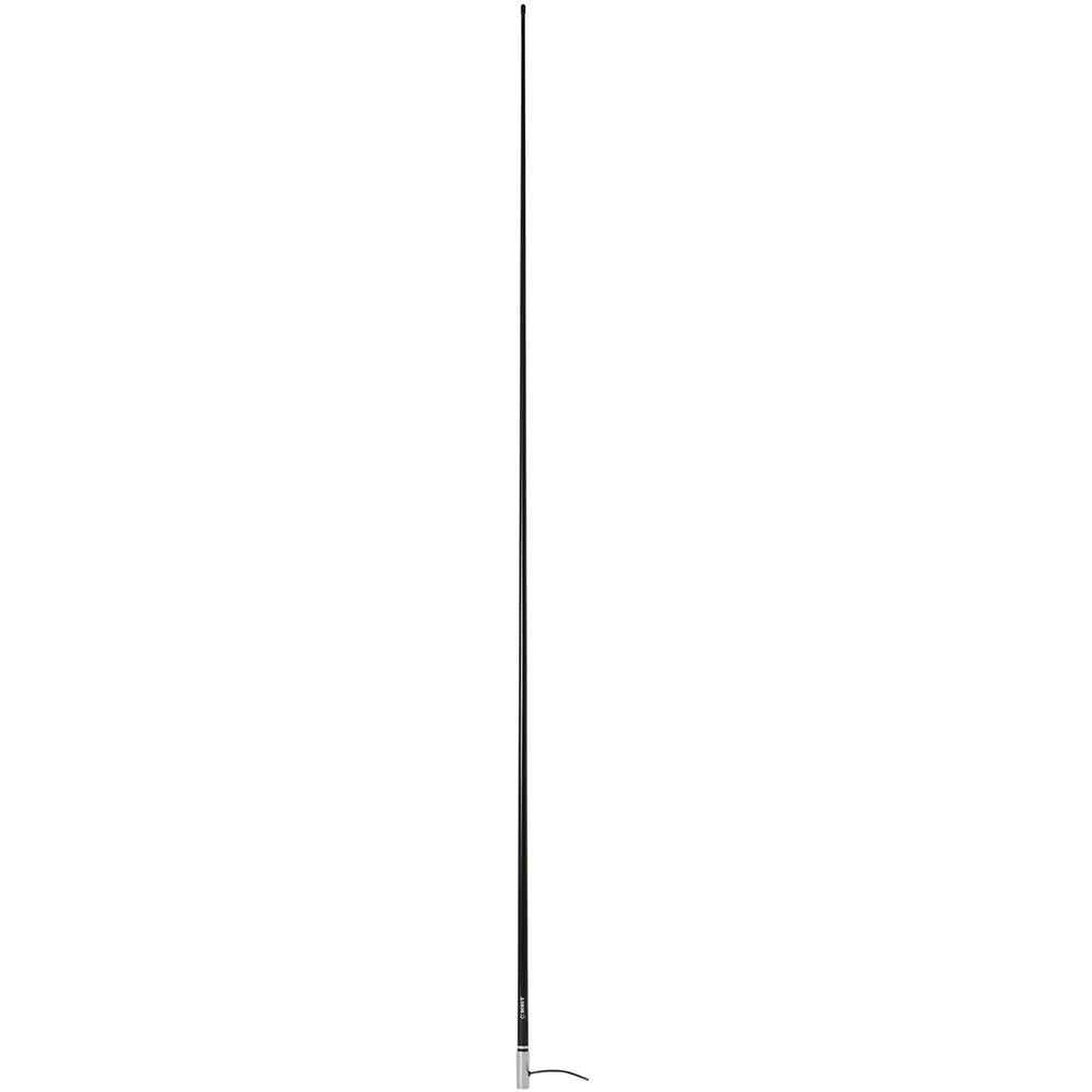 Scout 8' Black VHF Antenna 6dB Stainless Steel Ferrule with 5M RG-58 Coax Includes PL-259 KS-42