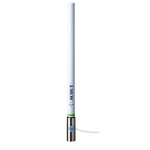 Scout 8' White VHF Antenna 6dB Heavy Stainless Steel Ferrule with 6M RG-8x Includes PL-259 Heavy Duty Offshore Antenna KS-43