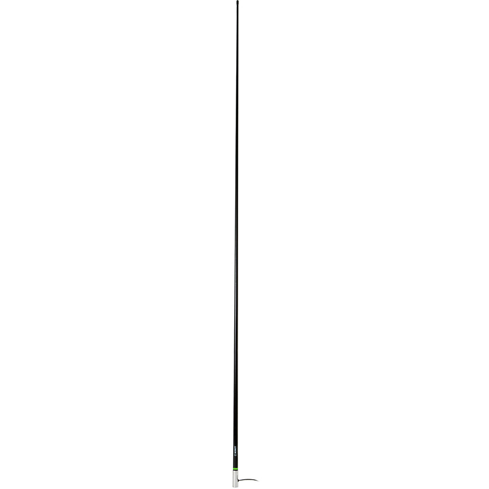 Scout 8' Black VHF Antenna 6dB Heavy Stainless Steel Ferrule with 6M RG-8x Includes PL-259 Heavy Duty Offshore Antenna KS-43
