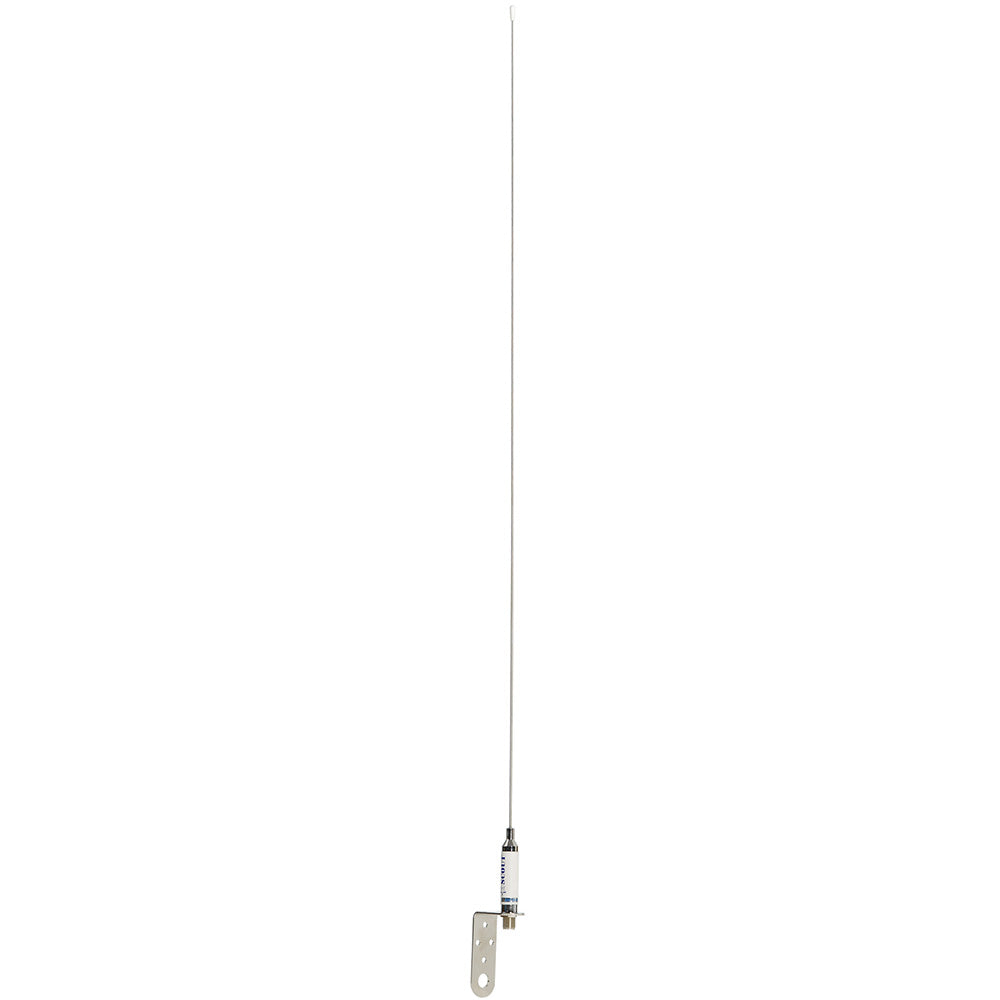 Scout 3' Stainless VHF Whip 3dB with Bracket for Sailboats - No Cable